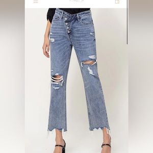 Vervet by flying monkey Kassie boyfriend jeans style #V2481 cut #51635 size 24